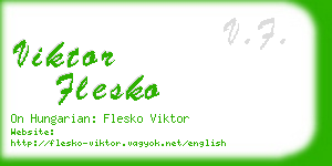 viktor flesko business card